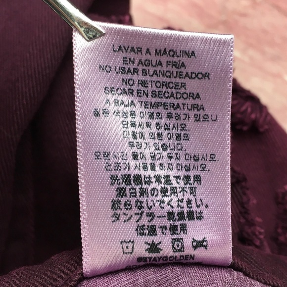 ➡️GOLDEN Distressed Slim Straight in Purple Size 38x33” - Picture 9 of 16